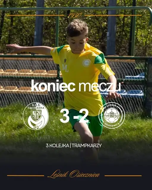 Gromadka lepsza od Leśnika. Niewykorzystane okazje zemściły się na osieczniczanach