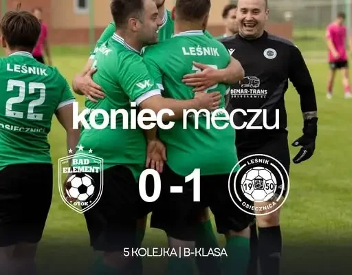 Leśnik Osiecznica wygrał na wyjeździe z GKS Otok 1:0