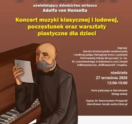 Piknik rodzinny w Gierałtowie — koncert, warsztaty i poczęstunek w parku pałacowym