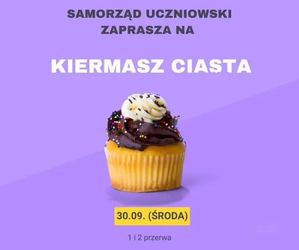 Kiermasz ciast w Osiecznicy – Samorząd Uczniowski zaprasza na słodką środę