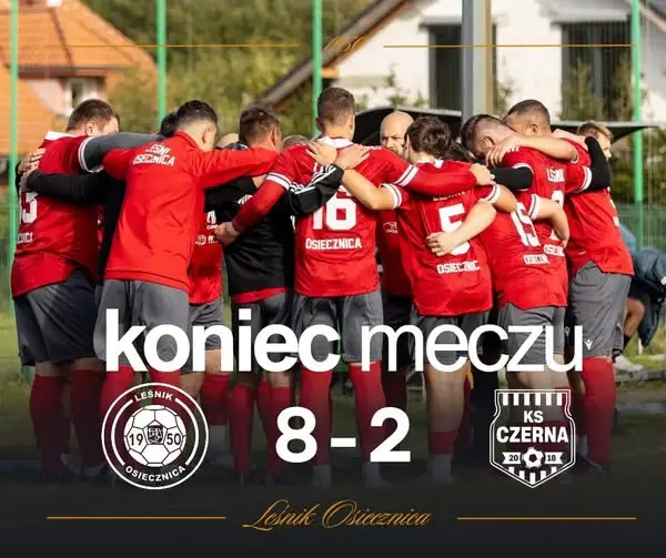 Leśnik Osiecznica rozbił KS Czerna 8:2. Kolejne trzy punkty na koncie