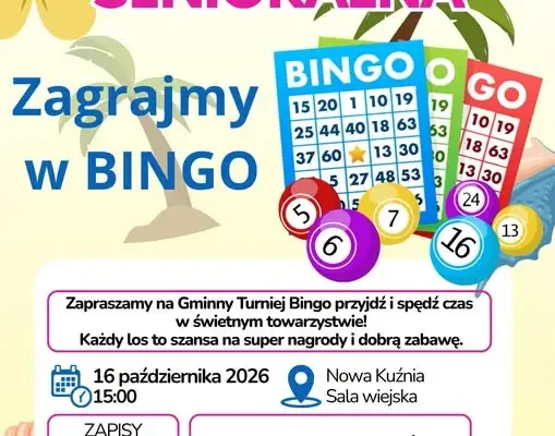 Dzień Seniora w Nowej Kuźni – zaproszenie na turniej i spotkanie w Kawiarence Senioralnej