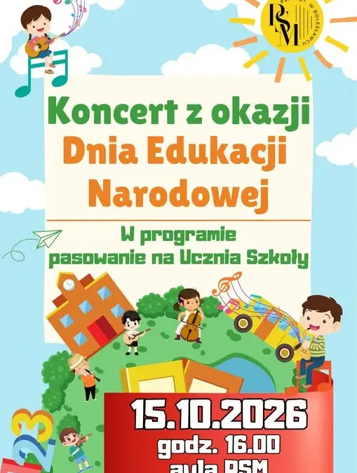 Dzień Edukacji Narodowej w Bolesławcu – koncert i pasowanie na ucznia