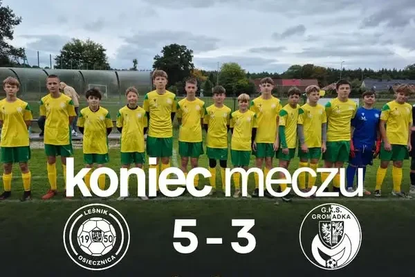 Leśnik Osiecznica wygrywa z GKS Gromadka 5:3