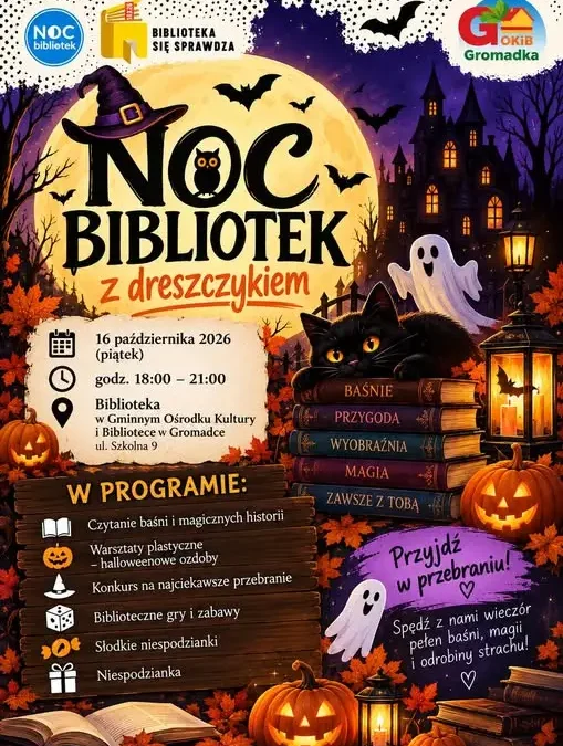 Noc Bibliotek w najbliższy piątek – baśnie, konkurs na przebranie i słodkie niespodzianki