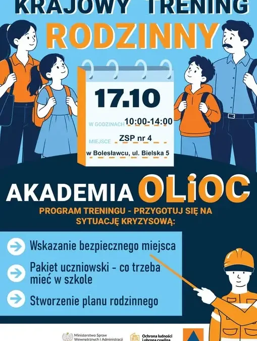 Krajowy Trening Rodzinny w Bolesławcu – ucz się bezpieczeństwa z Akademią OLiOC