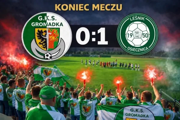 Gromadka przegrywa z Leśnikiem Osiecznica 0:1 – koniec serii zwycięstw