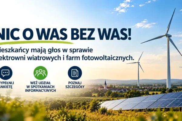 Nowogrodziec pyta mieszkańców o turbiny wiatrowe i farmy fotowoltaiczne