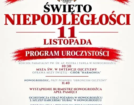 Nowogrodziec uczci 108. rocznicę odzyskania niepodległości – program obchodów